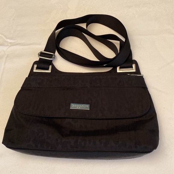 Baggallini Cross Body Bag Small Black Fabric - Picture 10 of 16